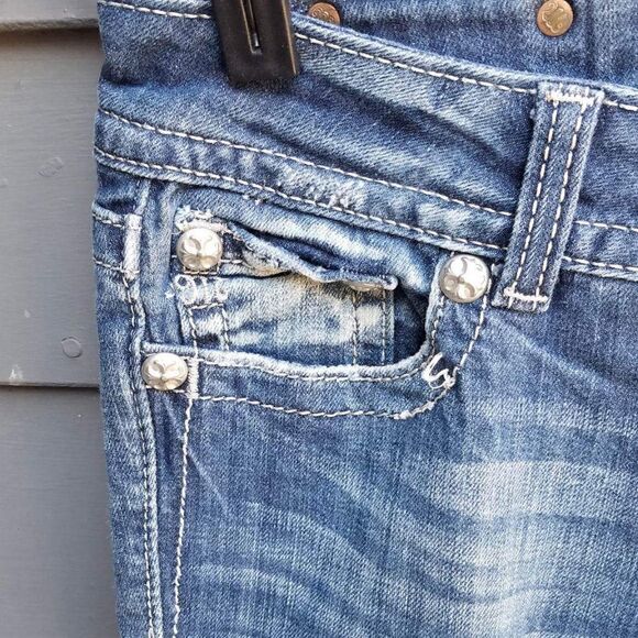 Miss Me Boot Cut JP4656B9 Jeans Size 27 - Picture 3 of 9